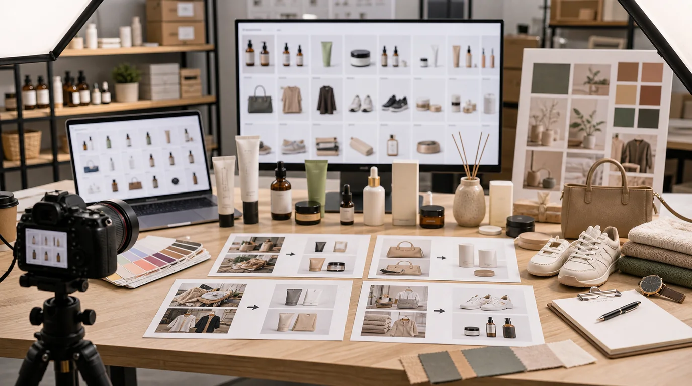 Bulk SKU visual rebrand workflow for ecommerce product images