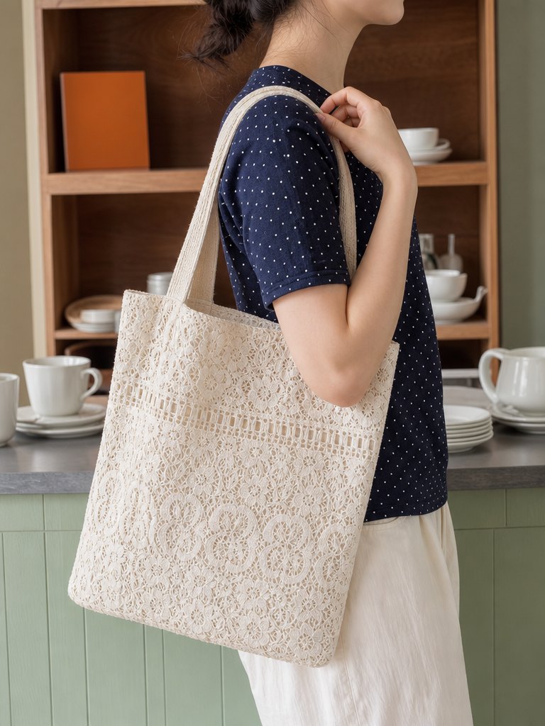 Crochet Lace Shoulder Bag