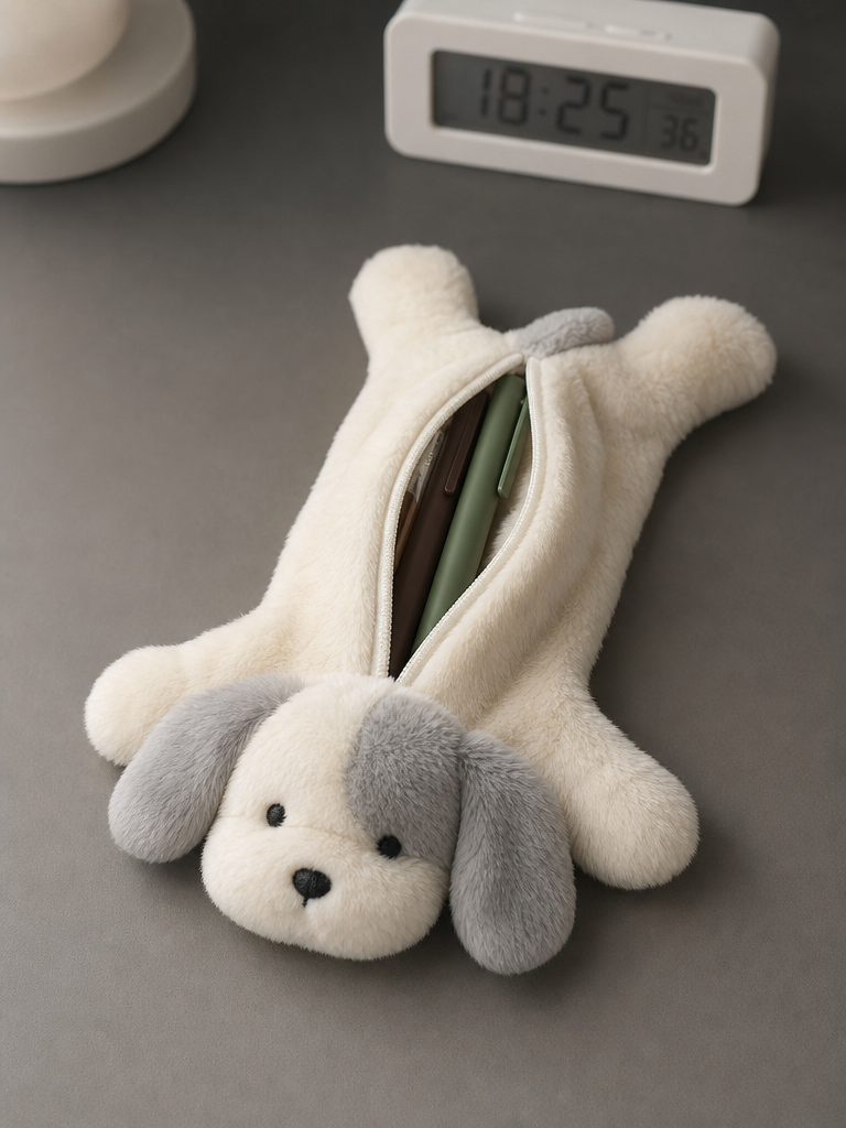 Fuzzy Puppy Pouch