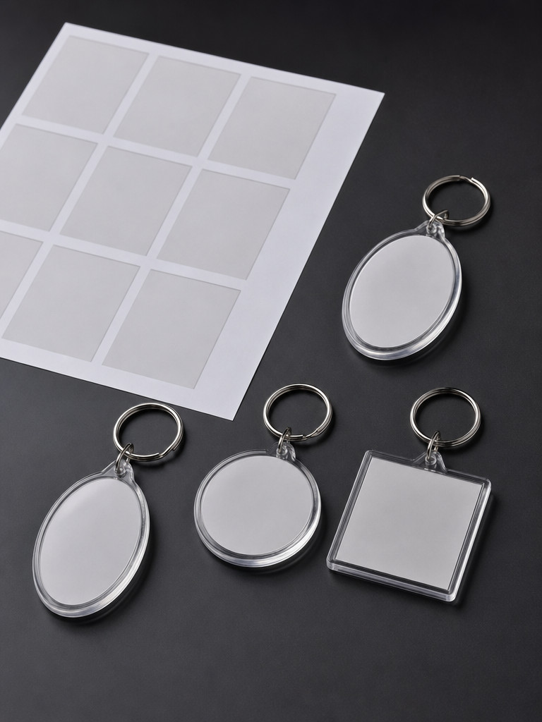Acrylic Photo Keyring DIY Set