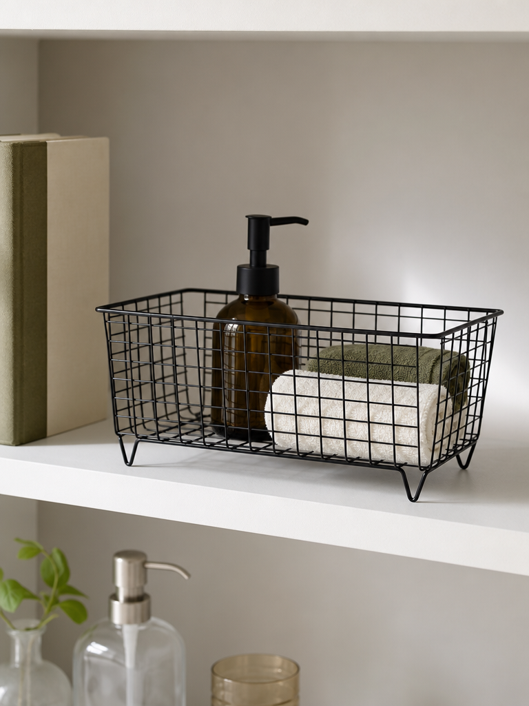 Black Wire Storage Basket