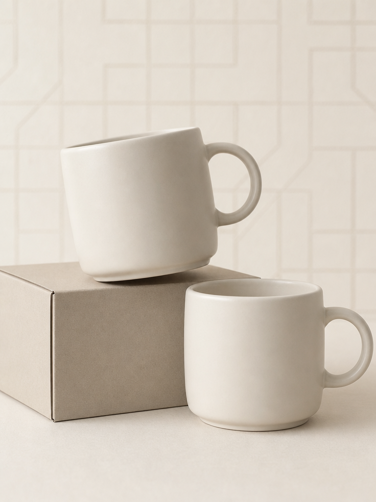 Ivory Ceramic Mug 2P