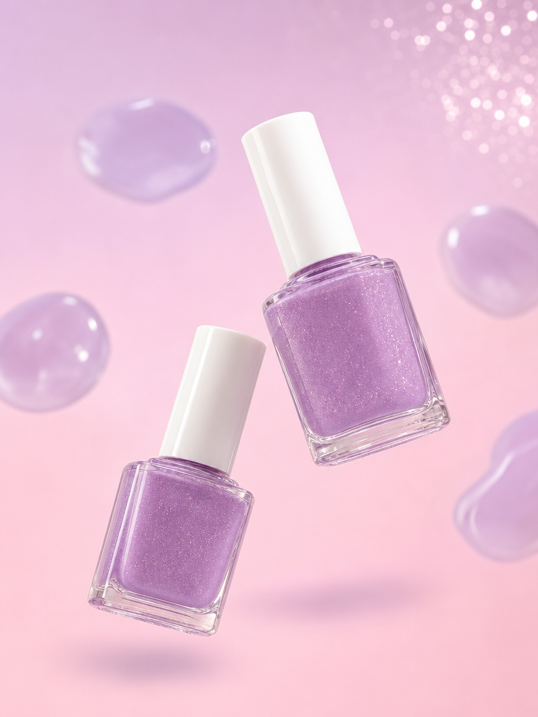 Lavender Glitter Nail Polish