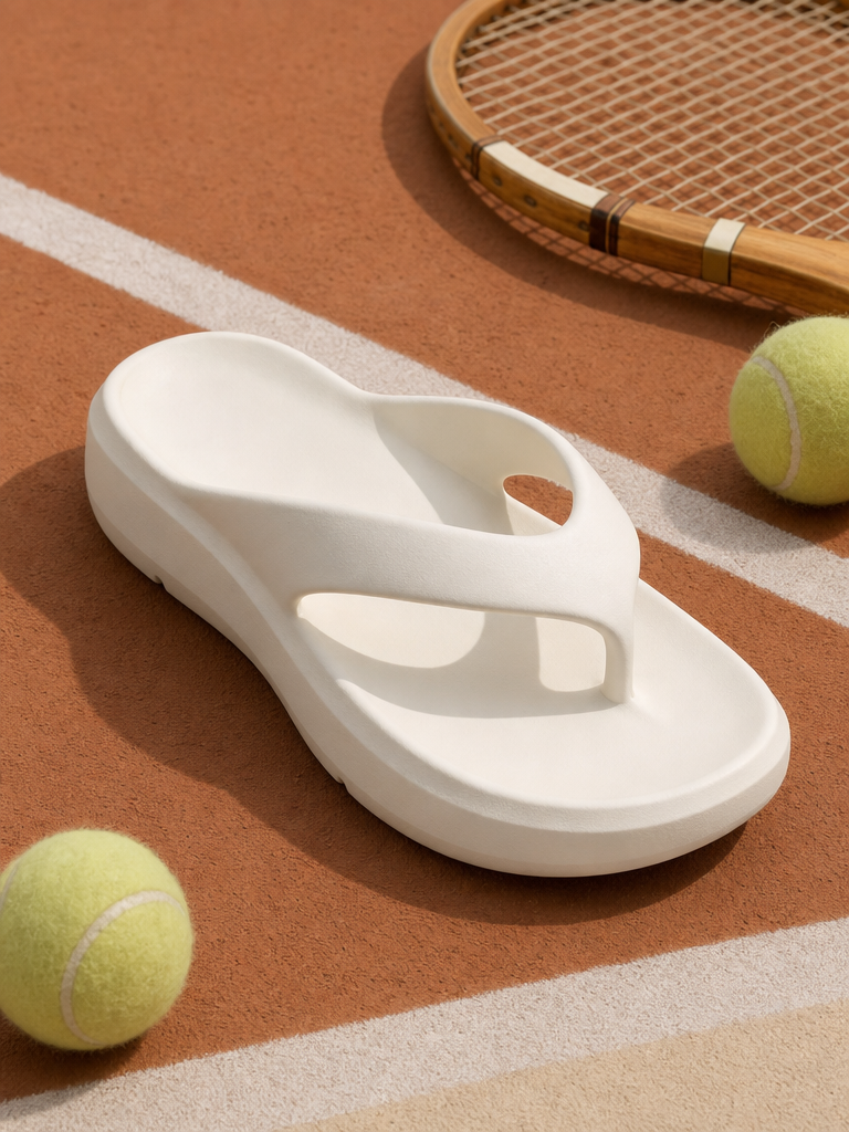 Creamy Flip-Flop on the Court