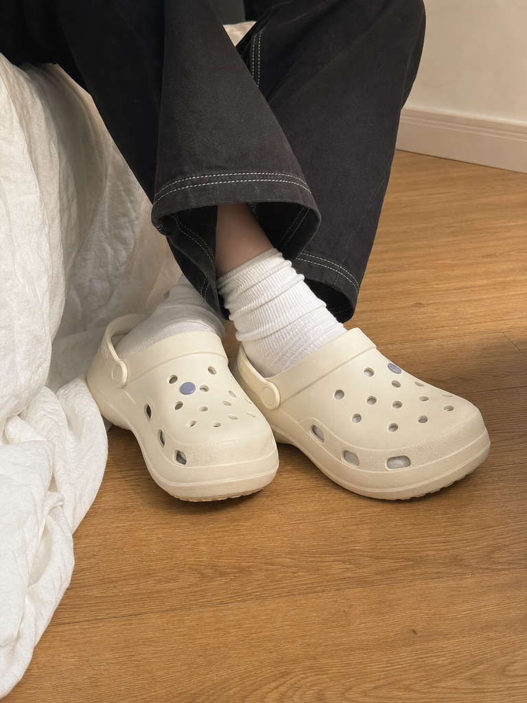 Ivory Clog Sandals