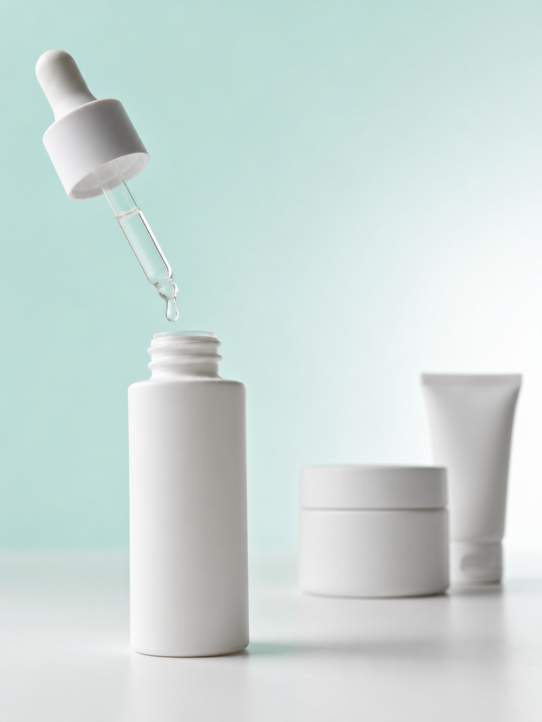 Matte White Serum Dropper Set