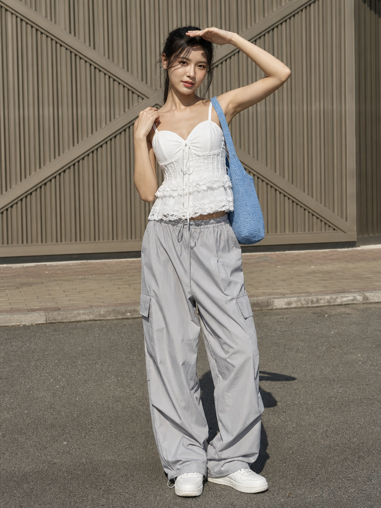 Lace Tiered Bustier Camisole