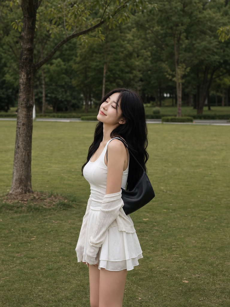 Ivory Round-Neck Knit Tank Top