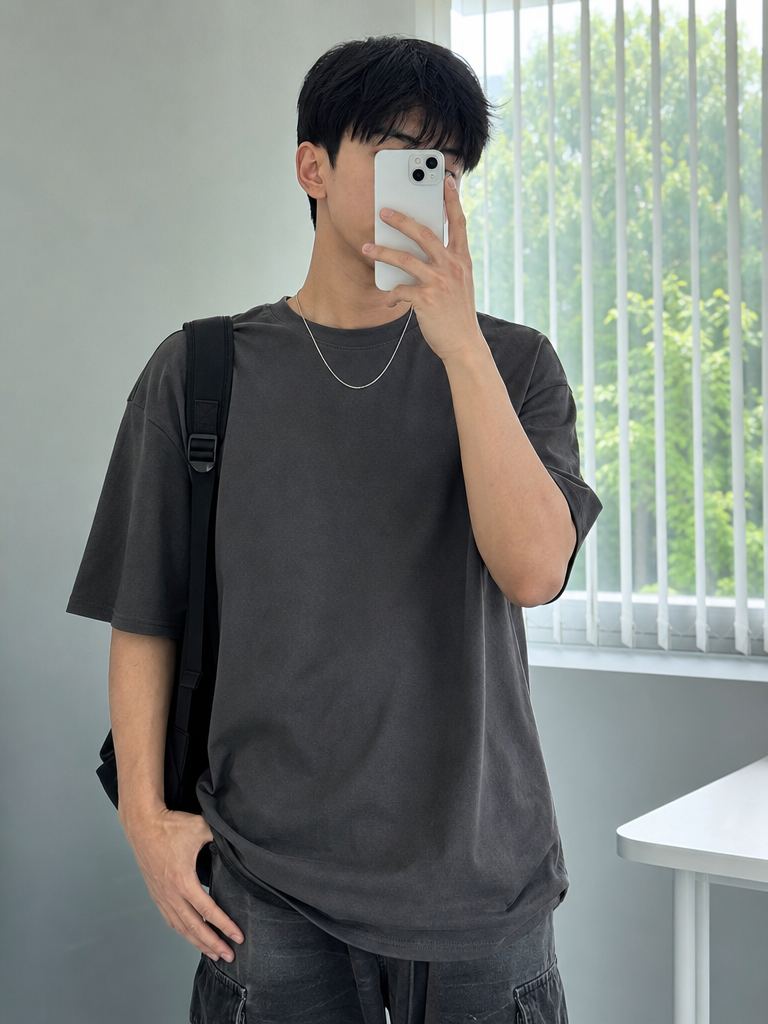 Washed Overfit Short-Sleeve T-Shirt