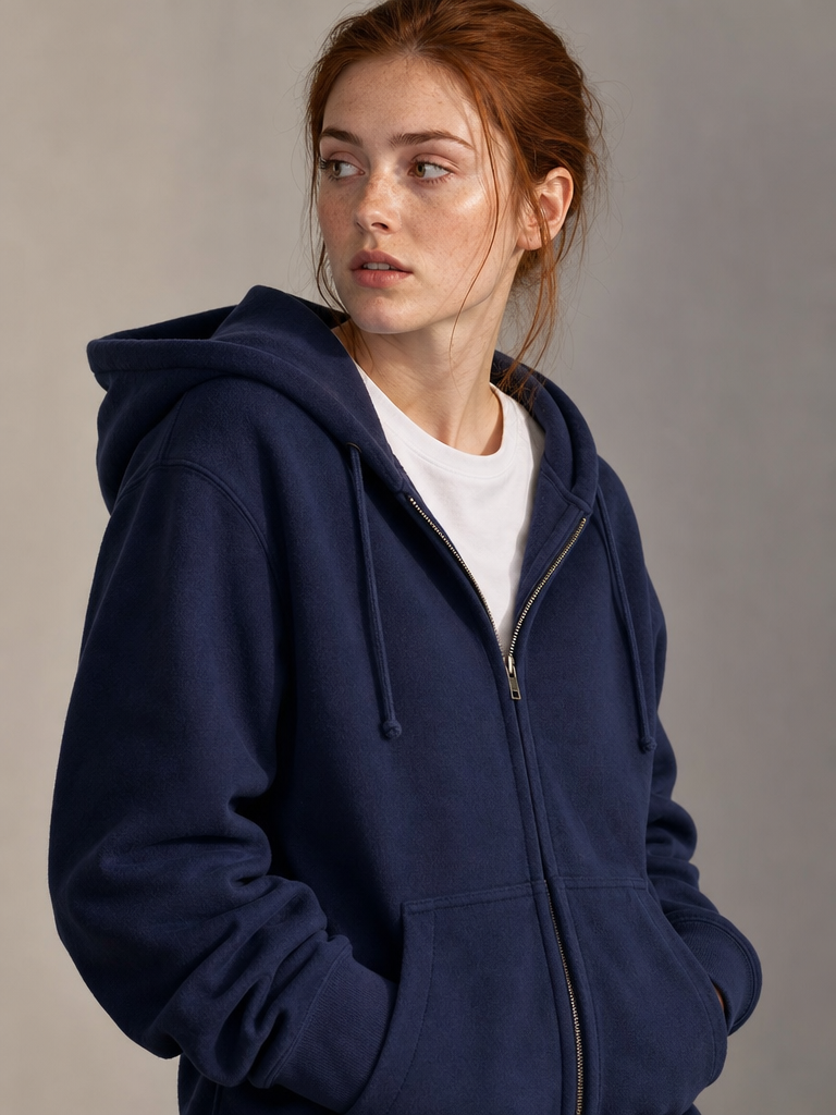 Heavy Cotton Zip Hoodie