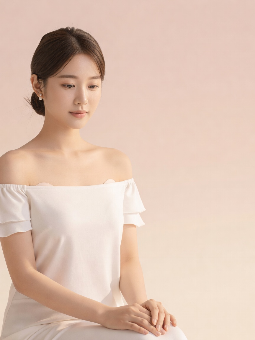 Ivory Off-Shoulder Ruffle Blouse