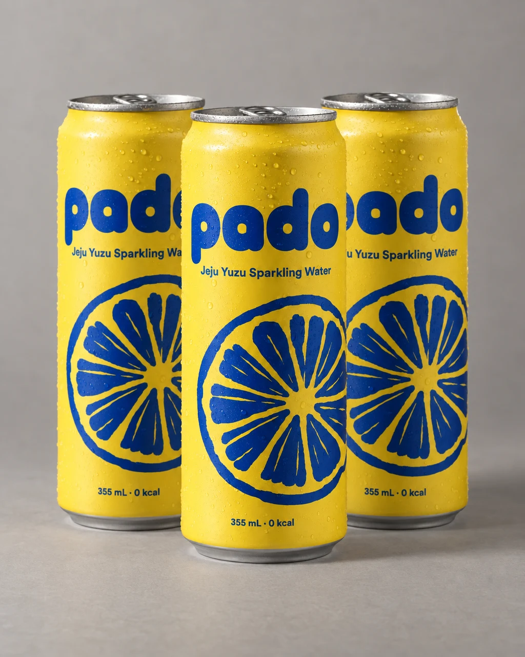 Three pado cans side by side