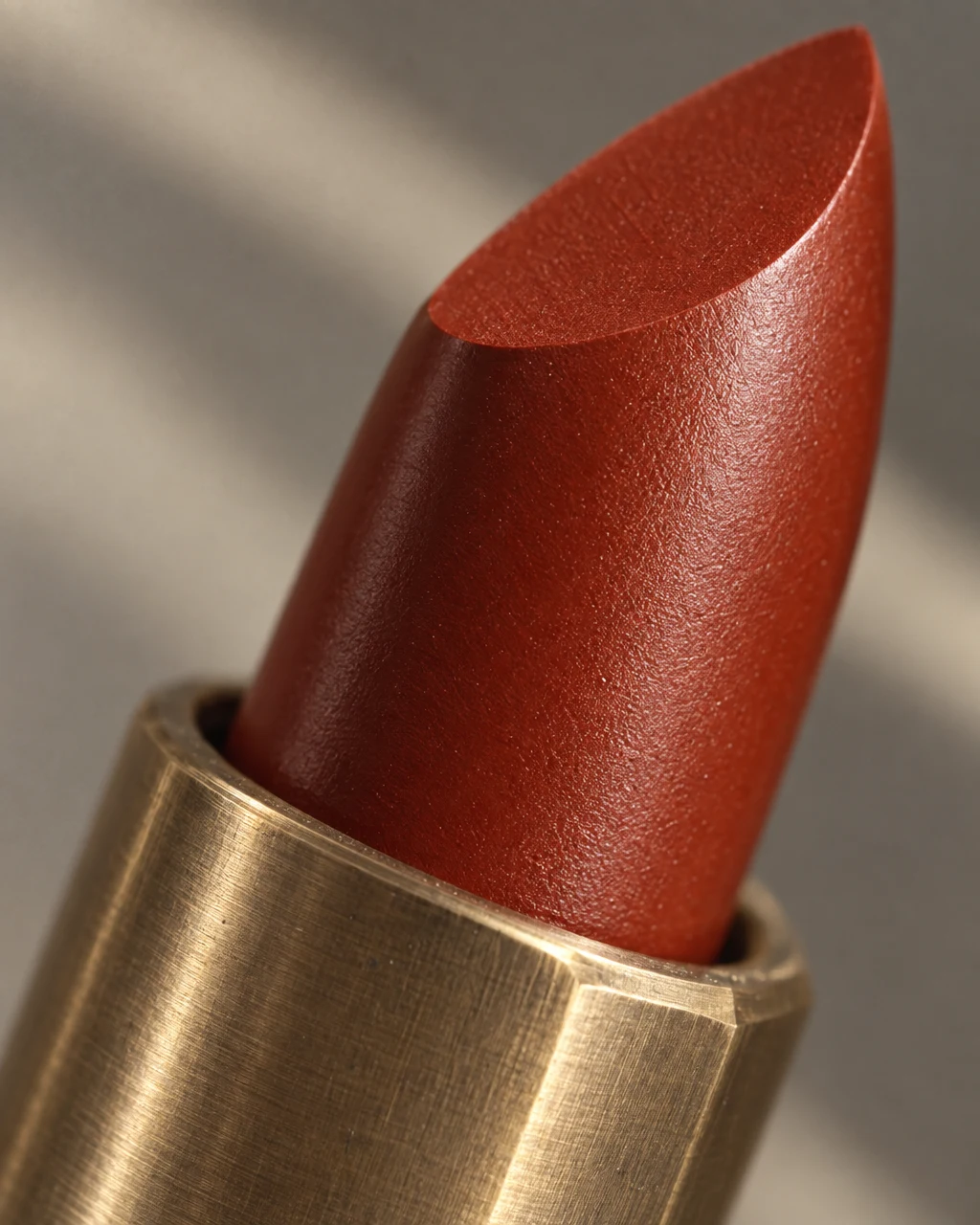 NAEUM Persimmon lipstick bullet, close up